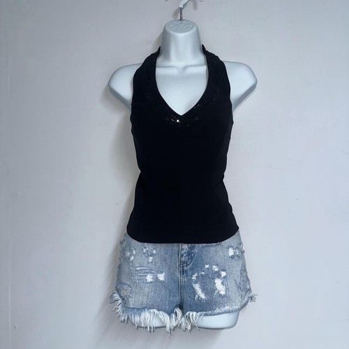 Vintage next black - black, halter