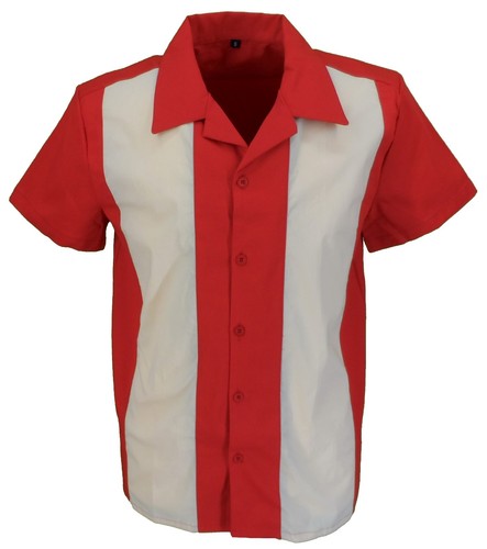 Retro deep red cream - retro, red/cream