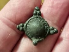 Roman bronze/silvered pendant stunning patina. Please read description. LA108t