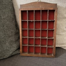 Vintage Wooden Curio Shelf  -