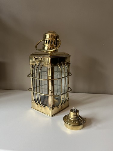 Victorian brass ships - , lantern