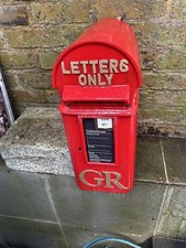 Red Post Box Original Antique