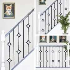 Set of 2 "Double Diamante" and "Enfield"  Stair Spindles With Optional Brackets