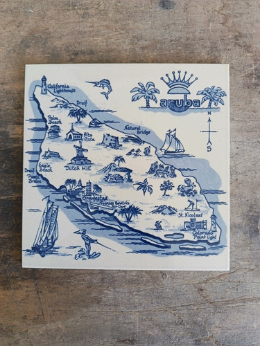 Vintage delft blue aruba - delft,