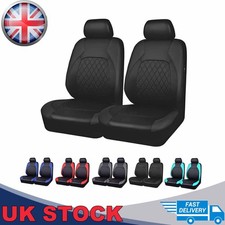 Washable Front Fabric Car Seat Cover Protectors + Seat Head Covers UK