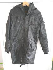 H&M Divided Black Parka Coat 