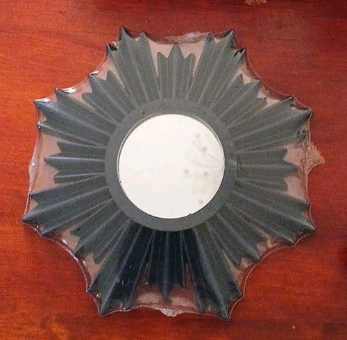 25cm navy blue sunburst wall - blue,
