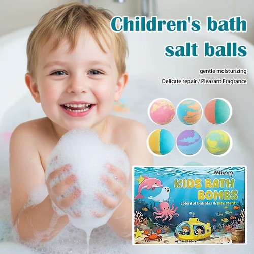Kids colorful bath bombs - bombs, gift