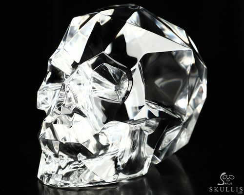 Faceted k9 crystal hand - faceted,