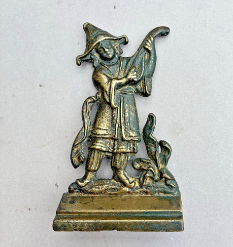Antique brass chimney ornament - chimney,