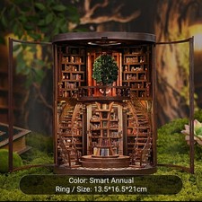 Book Nook 3D Wisdom Rings Book