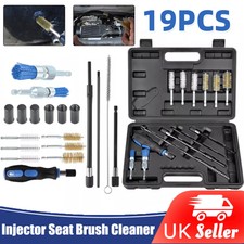 19x Diesel Injector Seat Brush Cleaner Tool Universal Fuel Injector Washing Kit