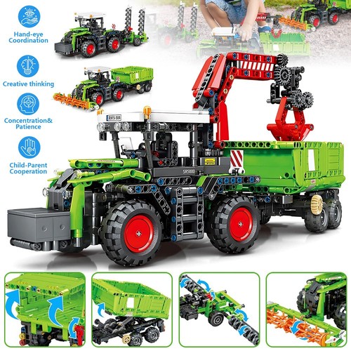 Farm tractor building blocks - farm,