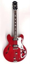 EPIPHONE RIVIERA Cherry W/Gig bag Semi-Acoustic Electric Guitar Used From Japan