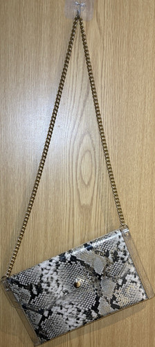 Snake print clear - clear, plastic