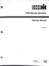 Case IH 1500 Manure Spreader Service Manual J I Case Tenneco Equipment Guide