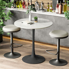 76cm Round Dining Table Modern Tulip Table Kitchen Mid-Century Leisure Bar Table