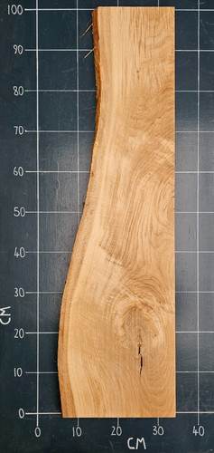 Kiln dried planed oak slab - dried,