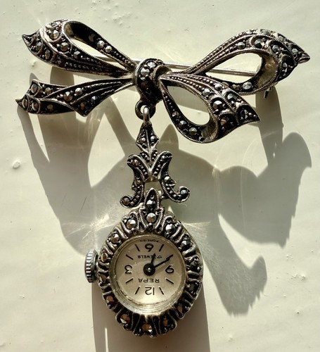 Vintage 1930s marcasite nurses - 1930s,
