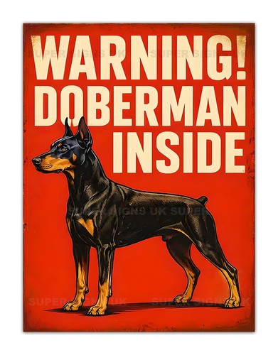 Doberman inside metal - doberman,
