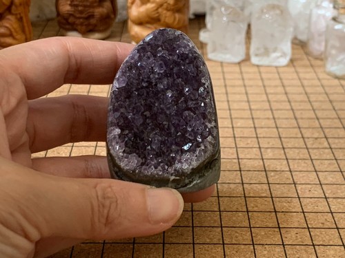 Small natural amethyst geode - amethyst,