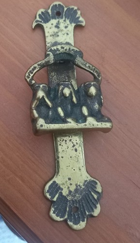 Vintage cast brass - brass, door