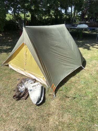Vintage person tent - vintage,