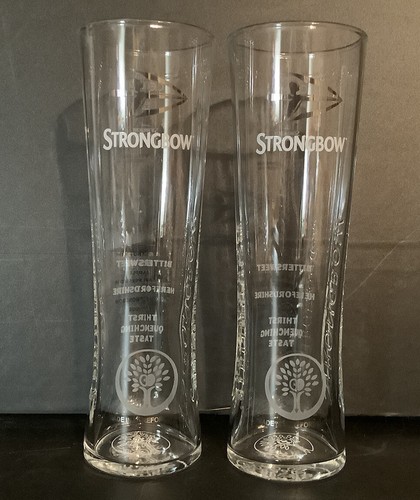 Strongbow cider pint glasses - pint,