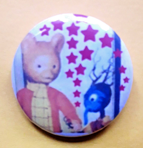 25mm badge rupert bear and - badge,