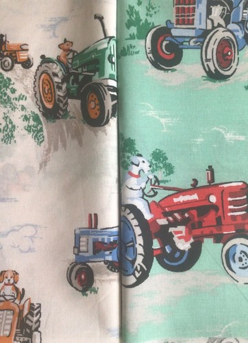 50cm square vintage tractors - 50cm,