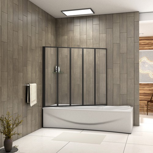Bathroom matt black frameless - bathroom,