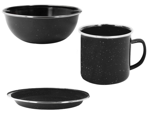 Enamel travel plate bowl - plate,