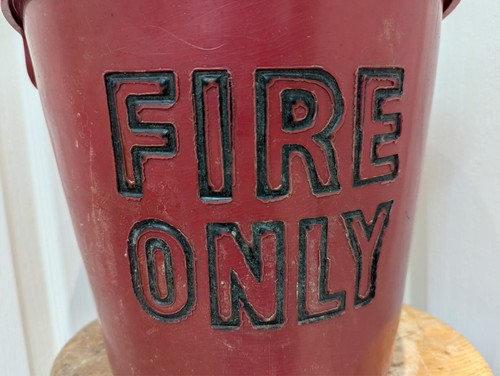 Vintage fire bucket - fire,