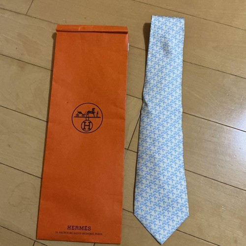 Hermes tie light - hermes, blue