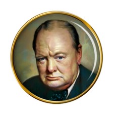 Winston Churchill Pin Badge