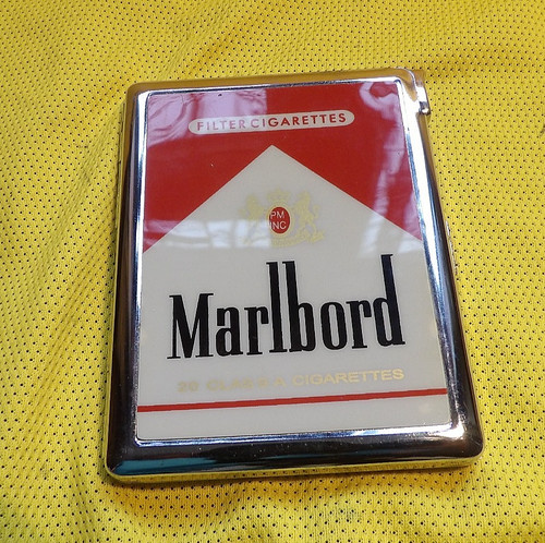 Rare marlbord cigarette case - ,