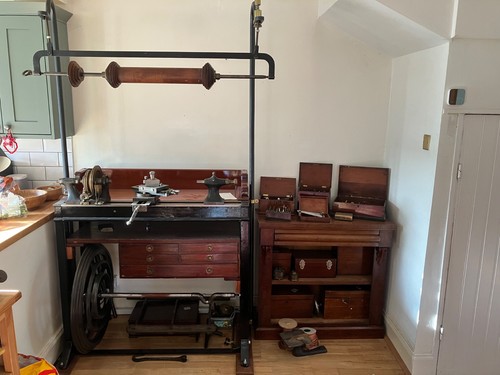 Antique ornamental lathe - , by