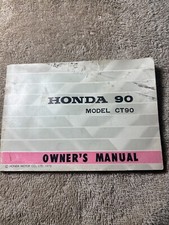 1973 Honda Owner's Manual CT90 Trail 90 Actual Paper Original
