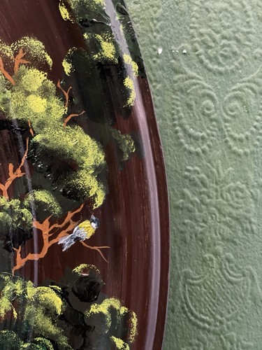 Hand painted mirror candle - hand-painted,