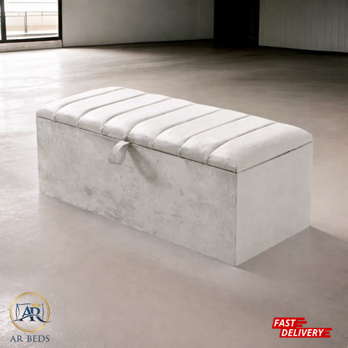 Ottoman storage box - ottoman, blanket