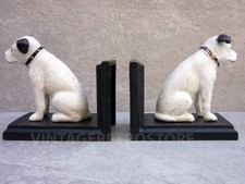 HMV Bookends Nipper Dog Repro