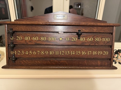 Vintage snooker scoreboard - snooker,