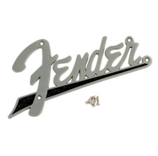 New Metal Amplifier Plate Fender Logo - Bassman - 0994095000 -