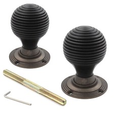 Ebonised & Matt Antique Brass