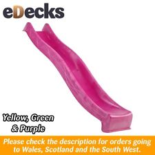 Standalone HDPE Childrens Slide with Water Feature Multiple Colours 2.9m Length