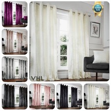 CRUSHED VELVET CURTAINS Pair