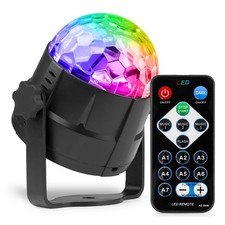 Fuzzix 153.235 Tornado Disco Party Lights - RGB LED Light Effect for Home