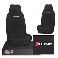 Black Front Car Seat Covers for Audi A4 A6 A8 Allroad 80 100 SE S-line