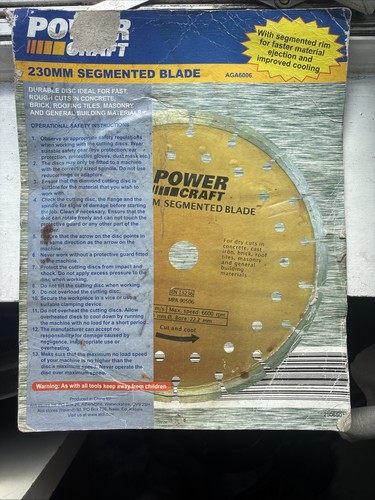 Powercraft 230mm cutting and - powercraft,