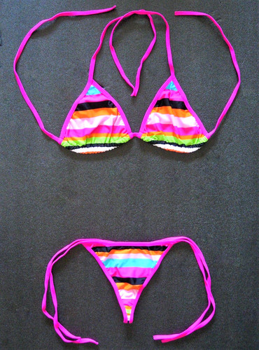 Boho multicoloured bikini - boho,